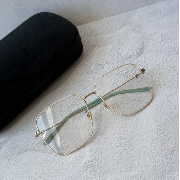 NEW Gucci GG0445O Gold Metal Oversized Square Frames main image 7